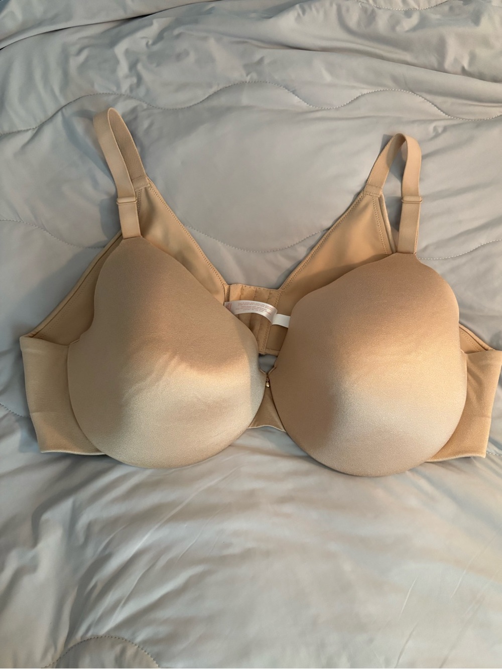 Cacique Lightly Lined Full Coverage Bra 46C Plus Size Beige Underwire